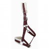 Cabresto de carneiro T de T sintético - Bordô / natural