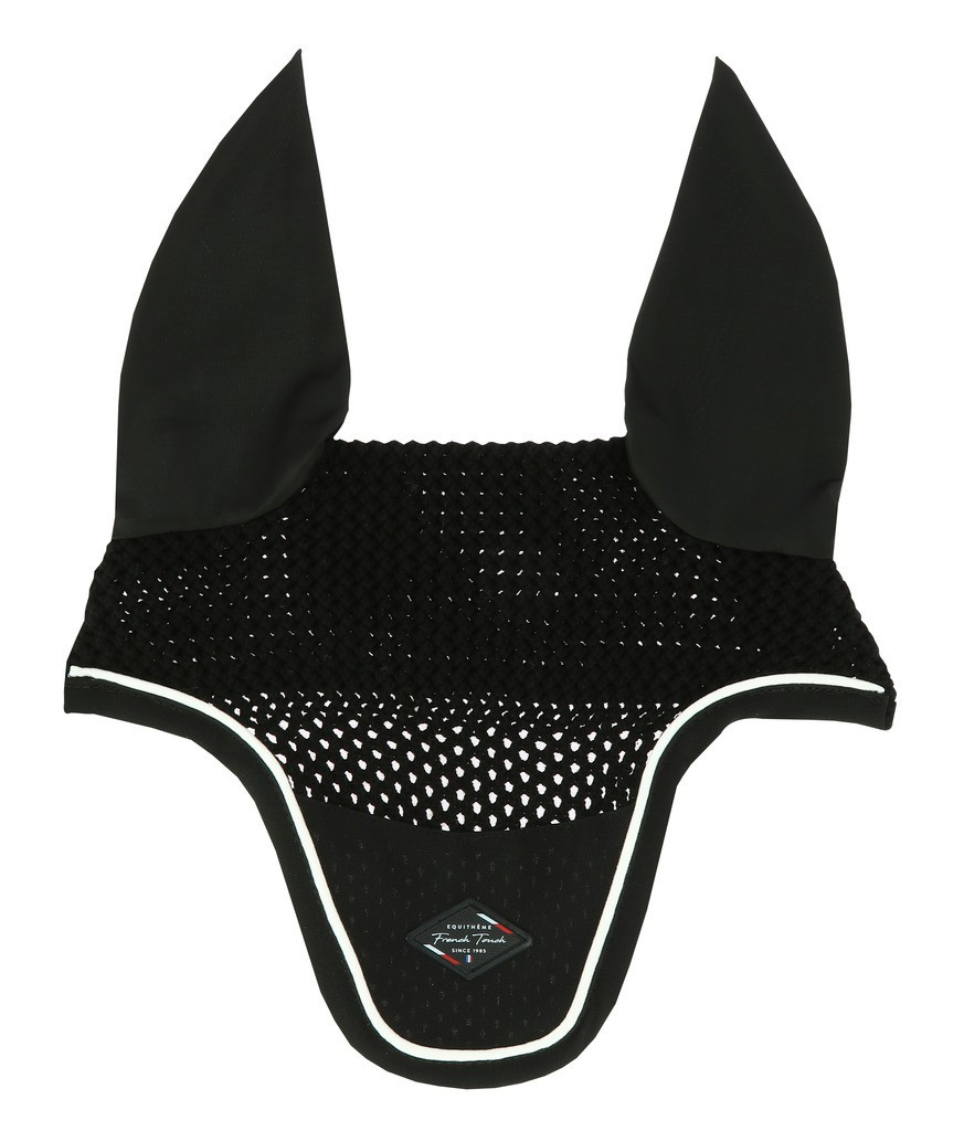 Boné anti-moscas Equithème French Touch Preto