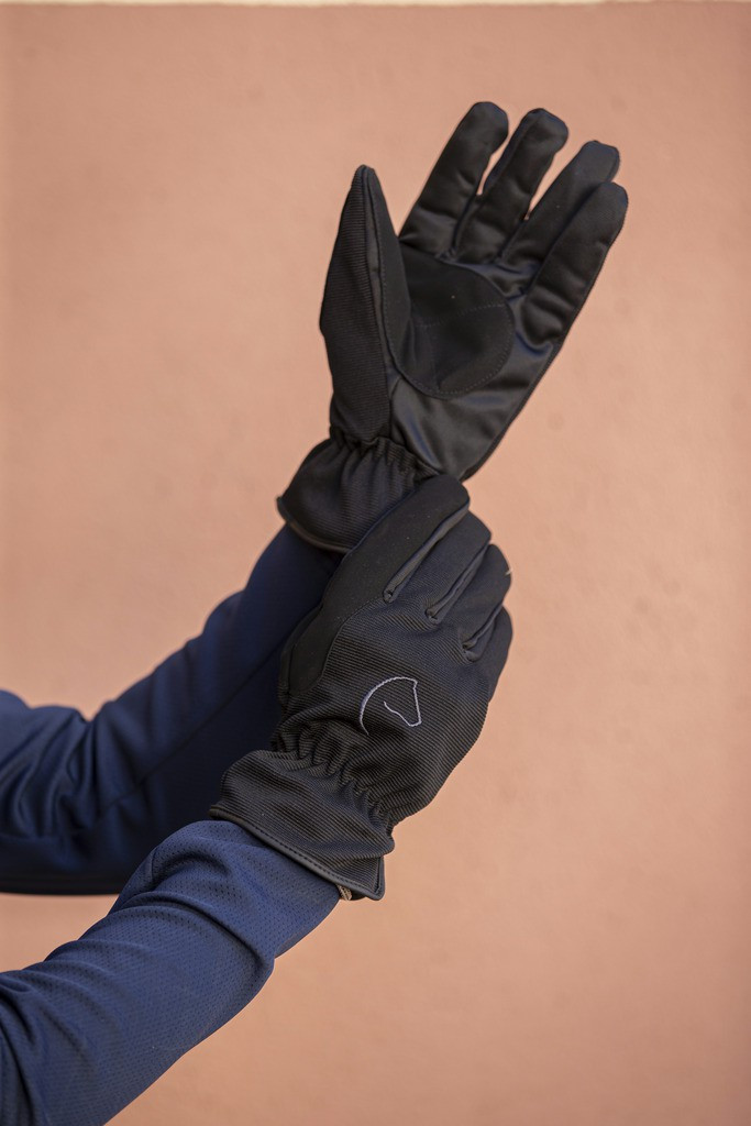 Luvas Equithème Flocon Preto