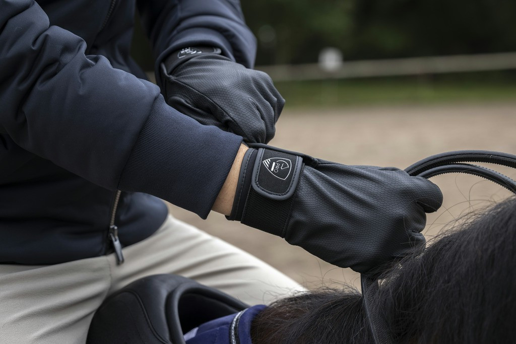 Luvas de competição Pro Series Piaffer Preto