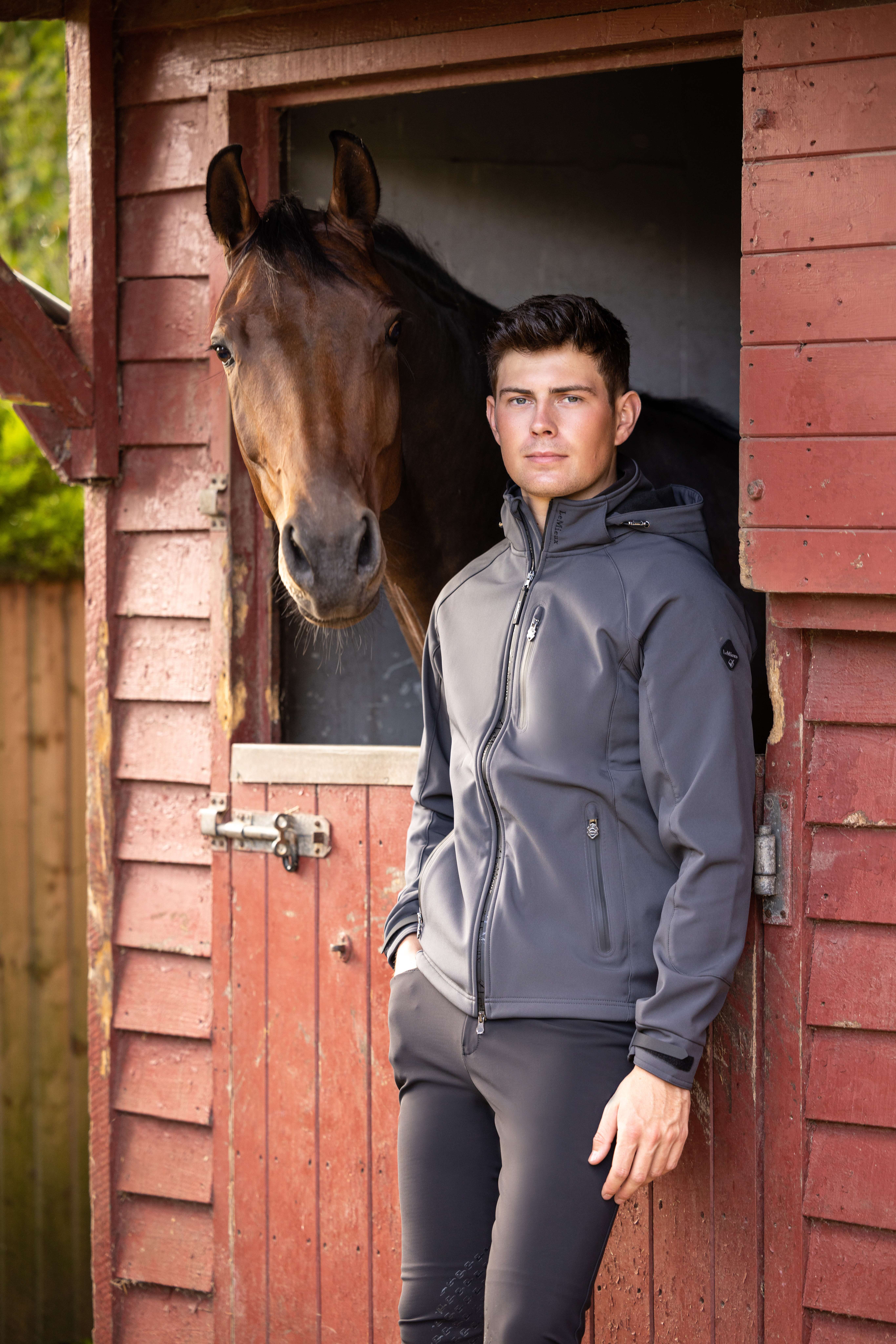 Casaco softshell Elite LeMieux masculino Antracite Cinzento