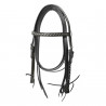 Bridão western Lakota Silver Wire com rédeas - Preto
