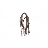Bridão western Lakota com rédeas - Castanho escuro