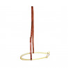 Noseband Pool's 555 em couro com rawhide - Natural
