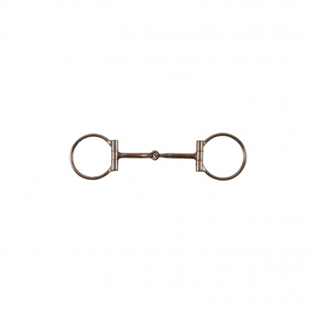 Mors western em D Pool's aço inoxidável com insertos de cobre