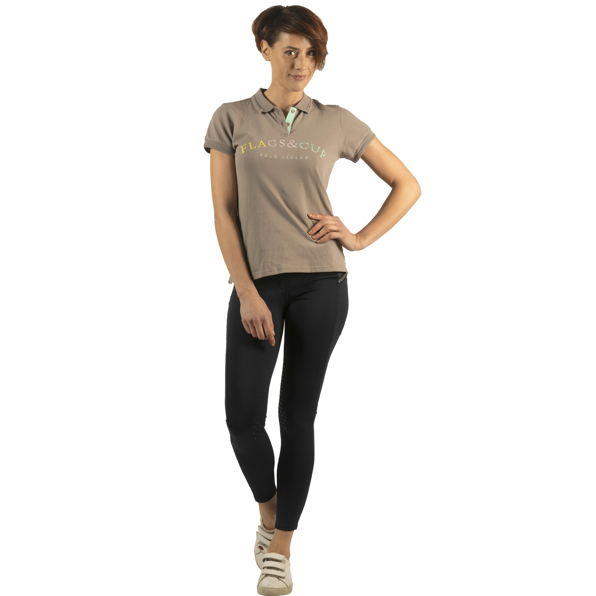 Legging Flags & Cup Skala feminina Azul-marinho