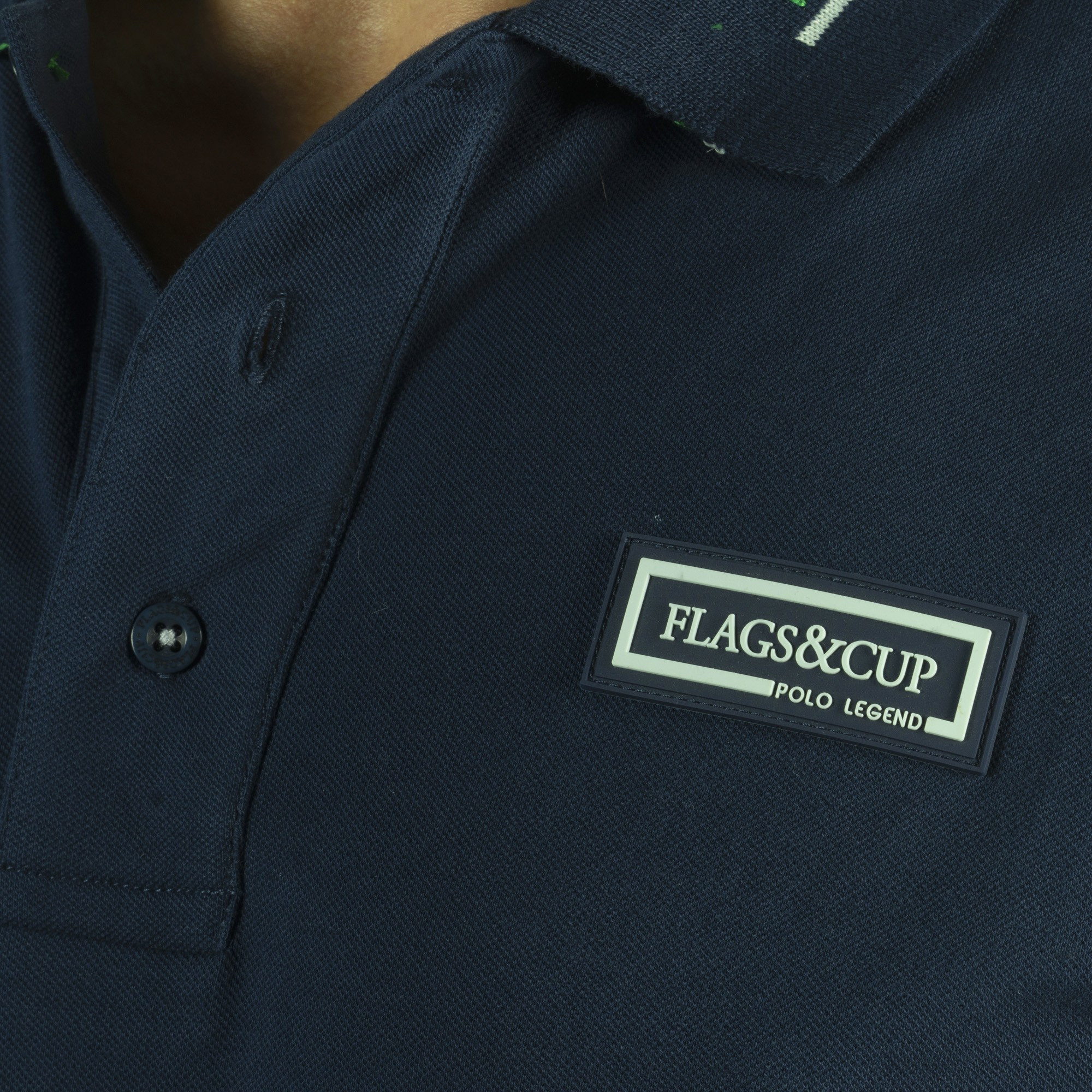 Herenpolo Veliko Flags & Cup Azul-marinho