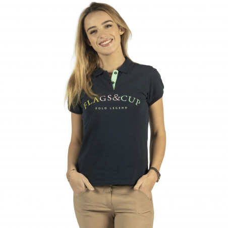 Polo feminino Kalamata Flags & Cup