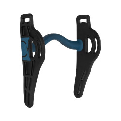 Mors Pelham sensível com passagem de língua preto/azul Acavallo
