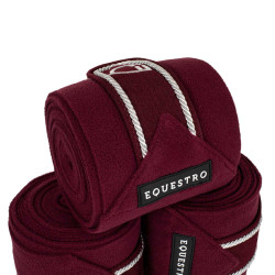 Bandagens de polo para pónei com logotipo bordado Diamond em conjunto de 4 Equestro Bandagens de polo para pónei com logotipo bordado Diamond em conjunto de 4 Equestro