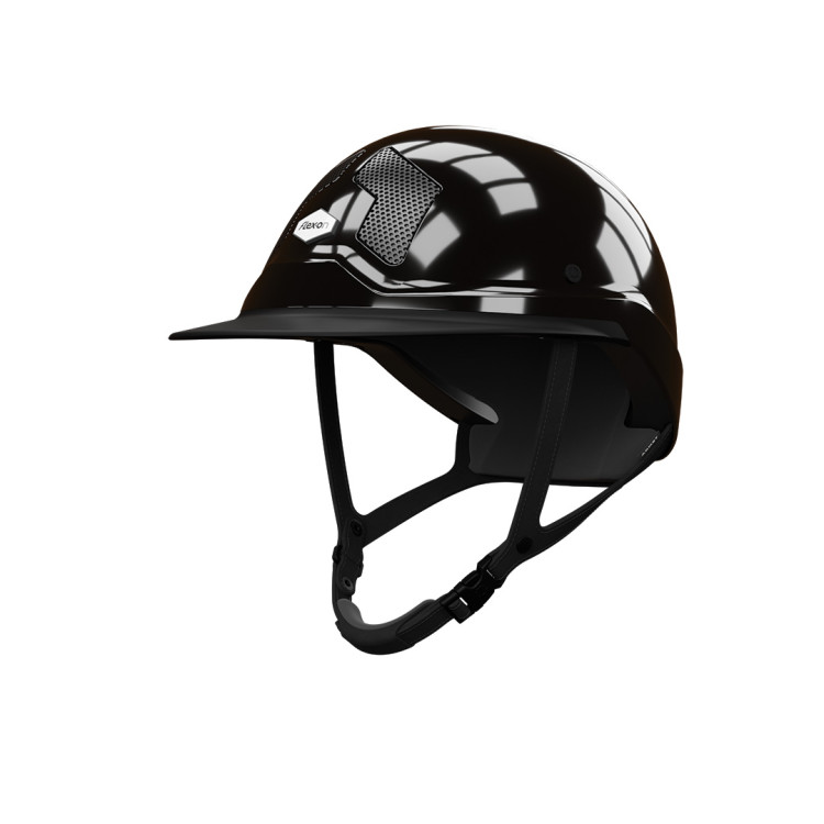 Capacete Flex-on Armet preto viseira Mista Star Jugular preta Capacete Flex-on Armet preto viseira Mista Star Jugular preta