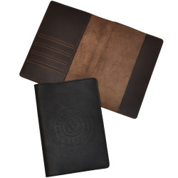 Capa de passaporte em couro Flags & Cup