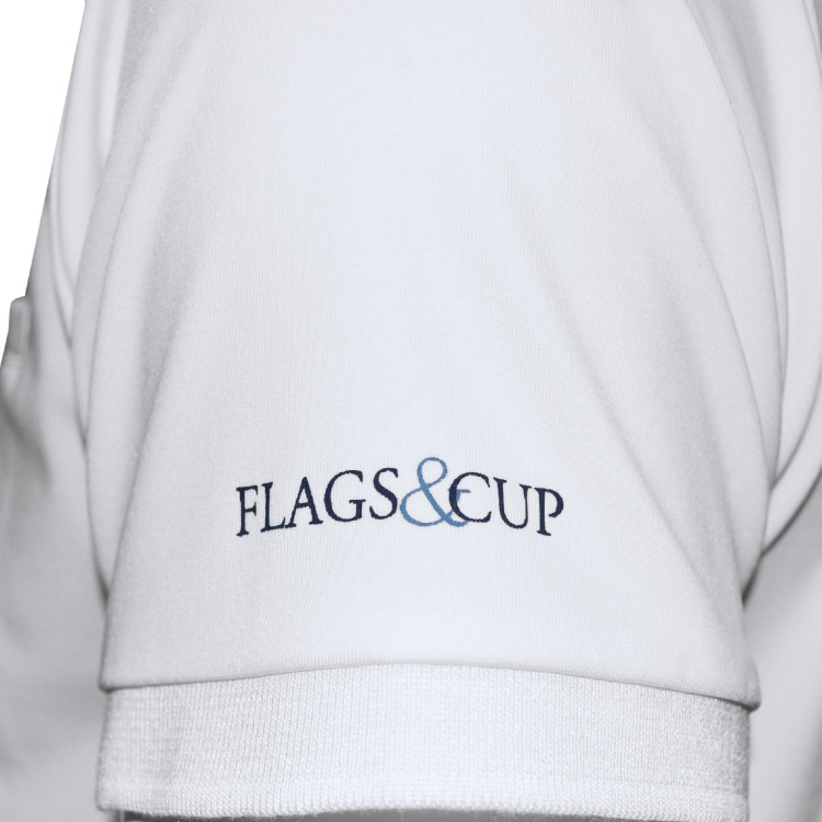 Polo masculino Urbano de mangas curtas Flags & Cup Polo masculino Urbano de mangas curtas Flags & Cup