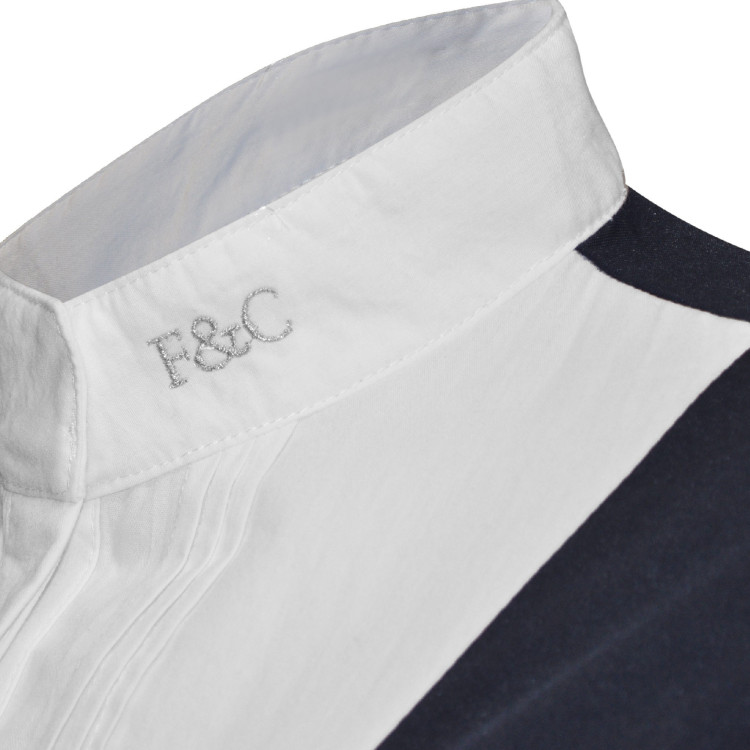 Polo Diamantina feminino de mangas compridas Flags & Cup Polo Diamantina feminino de mangas compridas Flags & Cup