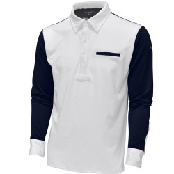 Polo masculino Urbano de mangas compridas Flags & Cup Polo masculino Urbano de mangas compridas Flags & Cup