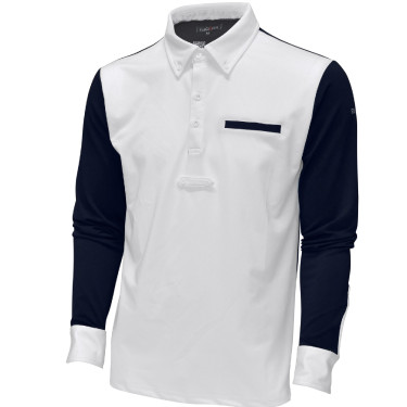 Polo masculino Urbano de mangas compridas Flags & Cup Polo masculino Urbano de mangas compridas Flags & Cup