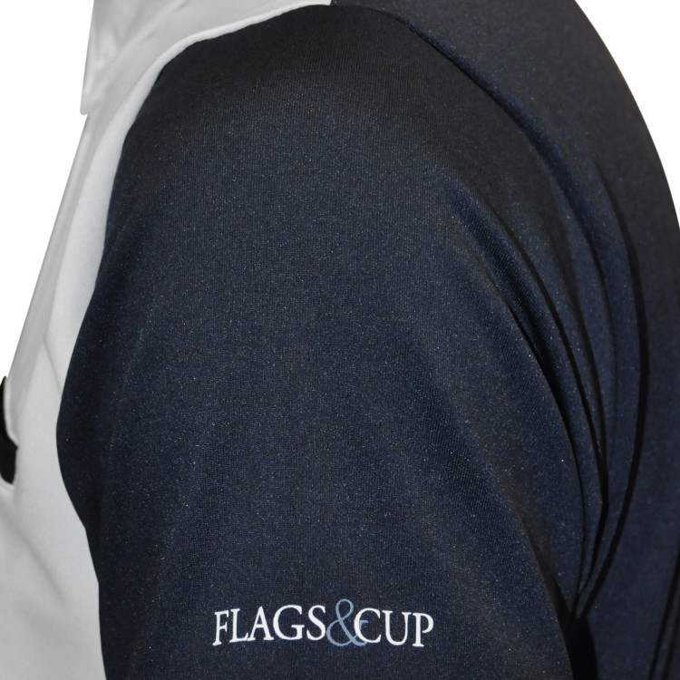 Polo masculino Urbano de mangas compridas Flags & Cup Polo masculino Urbano de mangas compridas Flags & Cup