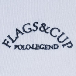 Pólo Clorinda feminino de mangas curtas Flags & Cup Pólo Clorinda feminino de mangas curtas Flags & Cup