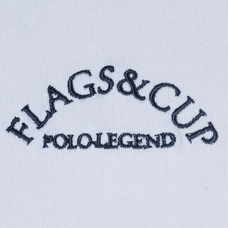 Pólo Clorinda feminino de mangas curtas Flags & Cup Pólo Clorinda feminino de mangas curtas Flags & Cup