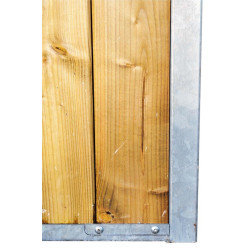 Fachada de box em madeira maciça 3,5 m (sem porta) La Gée Fachada de box em madeira maciça 3,5 m (sem porta) La Gée