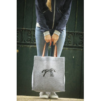 Bolsa Pénélope Feltro Cinza / preto Cinzento