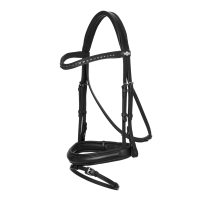 Bridão de dressage LeMieux Arika Preto / prata