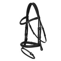 Bridon LeMieux Arika focinheira combinada Preto / prata