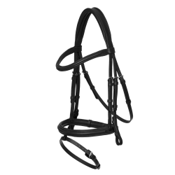 Bridon LeMieux Arika focinheira combinada Preto / prata