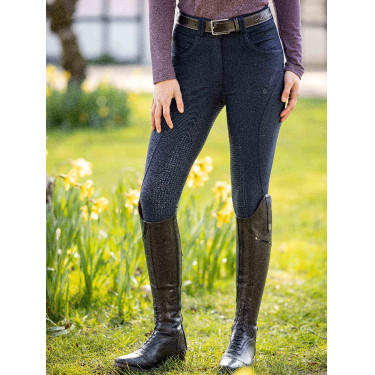 Calça LeMieux Amara II com Assento Inteiro Azul-marinho