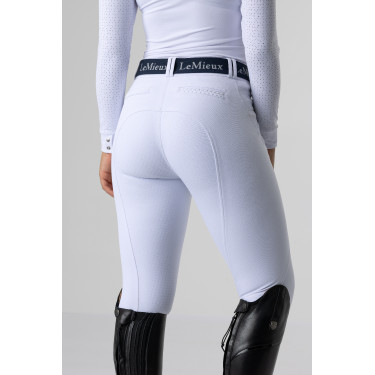 Calça LeMieux Amara II com Assento Inteiro Branco