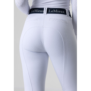 Calça LeMieux Amara II com Assento Inteiro Branco