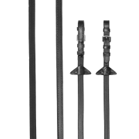 Rendas de borracha / couro LeMieux Preto / prata Rendas de borracha / couro LeMieux Preto / prata