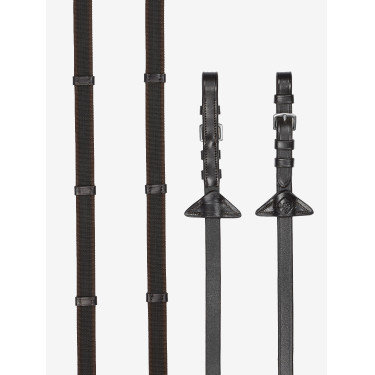 Rendas Continental LeMieux de borracha Castanho / prateado Rendas Continental LeMieux de borracha Castanho / prateado