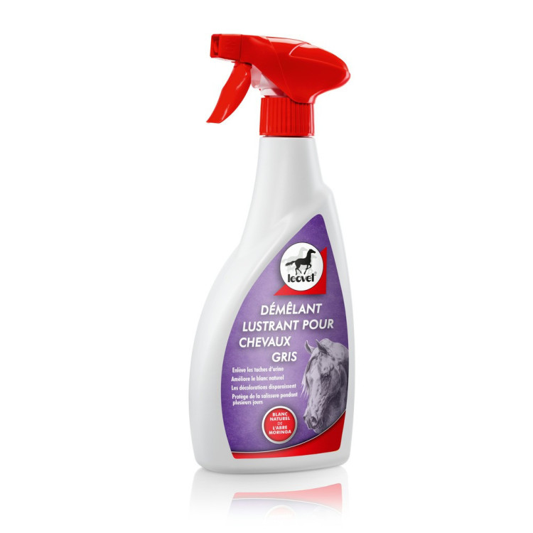 Spray desembaraçador Leovet para cavalos cinzentos Spray desembaraçador Leovet para cavalos cinzentos