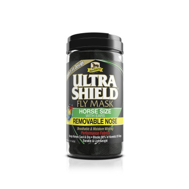 Máscara anti-moscas com orelhas e protetor de nariz Absorbine Ultrashield Máscara anti-moscas com orelhas e protetor de nariz Absorbine Ultrashield
