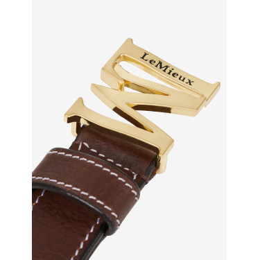 Cinto com monograma LeMieux Castanho