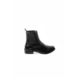 Botas Horze couro Horze Kingston zíper duplo feminino Preto Botas Horze couro Horze Kingston zíper duplo feminino Preto