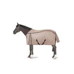 Capa anti-moscas Combo B Vertigo com cobertura de pescoço removível e proteção UV Biscoito de gengibre Bege