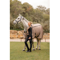 Capa anti-moscas Combo B Vertigo com cobertura de pescoço removível e proteção UV Biscoito de gengibre Bege