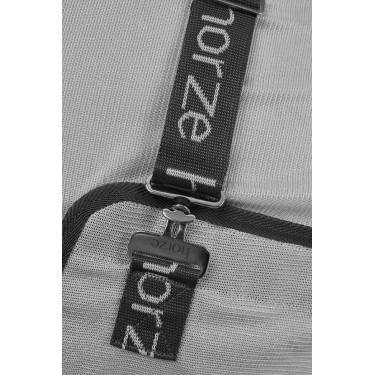Capa anti-moscas Horze Paso Fino com pescoceira e proteção UV Cinza titânio Cinzento