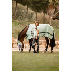 Capa anti-moscas Horze Paso Fino com proteção UV Riacho verde