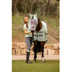 Capa anti-moscas Horze Paso Fino com proteção UV Riacho verde