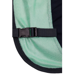 Capa anti-moscas para equitação Horze Paso Fino com pescoço removível e proteção UV Riacho verde