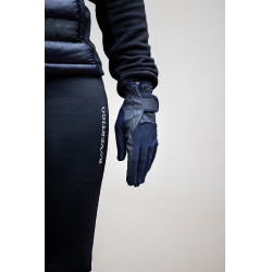 Luvas de equitação de verão B Vertigo Carla Mesh feminino Marinho escuro Azul