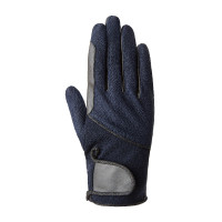 Luvas de equitação de verão Horze Leni feminino Marinho escuro Azul