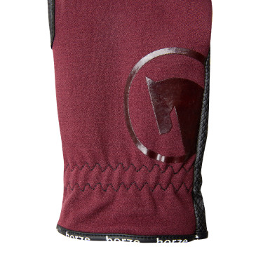 Luvas de equitação de verão Horze Nichelle feminino Port Royale Bordô Luvas de equitação de verão Horze Nichelle feminino Port Royale Bordô