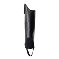 Mini-perneiras Horze Portland infantil com tira Preto Mini-perneiras Horze Portland infantil com tira Preto