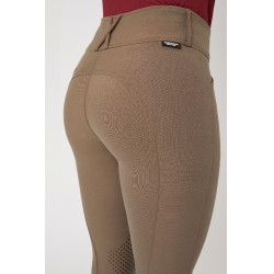 Calça de equitação com reforços Grip Horze Grand Prix Pro feminina Marrom cinza ferro Castanho Calça de equitação com reforços Grip Horze Grand Prix Pro feminina Marrom cinza ferro Castanho