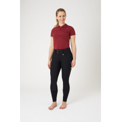 Calça de equitação com grip integral Horze Grand Prix Pro feminino Marinho escuro Azul