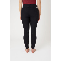 Calça de equitação com grip integral Horze Grand Prix Pro feminino Marinho escuro Azul